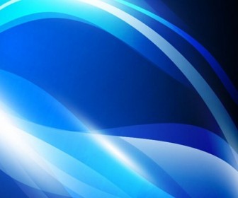 Vector Abstract Blue Waves Background Graphic