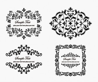 Vintage Floral Frame Element