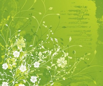 Floral Green Vector Illustration
