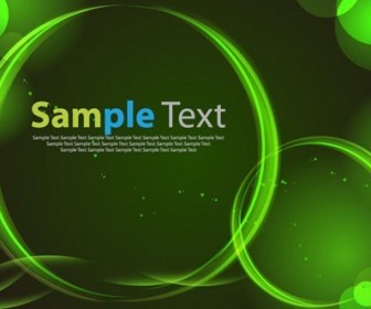 Green Glowing Light Vector Background