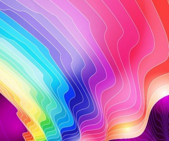 Abstract Colorful Waves Vector Background