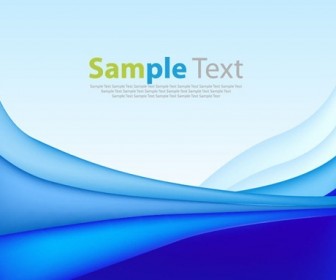 Vector Abstract Waves Blue Background