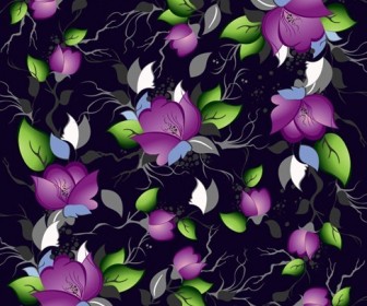 Elegance Floral Pattern Vector Background