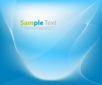 Vector Abstract Blue Waves Background