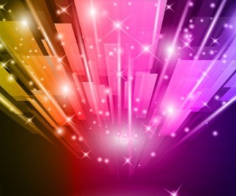 Abstract Vector Illustration Background of Colorful Light