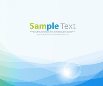 Blue Smooth Wave Vector Background