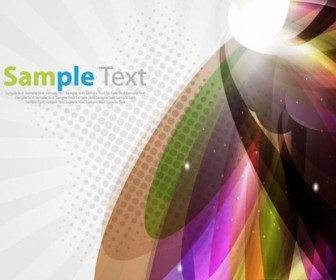 Abstract Colorful Light Background Vector Graphic
