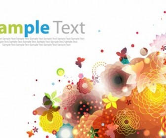Abstract Floral Background Vector Art