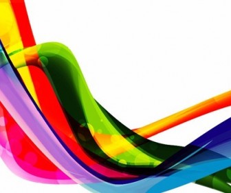 Color Wave Abstract Background Vector Graphic