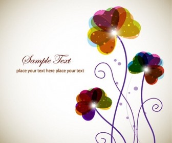 Abstract Background with Flowers