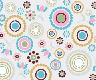 Circles and Dots Abstract Background