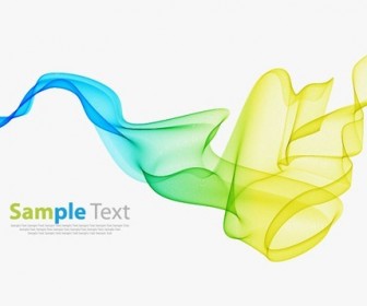 Abstract Colorful Smoke Background Vector