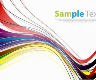 Abstract Colorful Line Vector Background