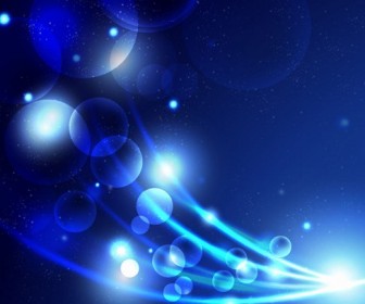 Abstract Blue Light Vector Background