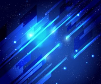 Abstract Blue Light Vector Background