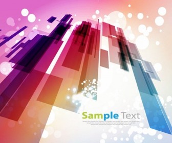Abstract Design with Bokeh Light Background Vector