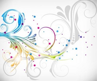 Colorful Floral Design Vector Illustration