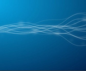 Vector Blue Wave Lines Background