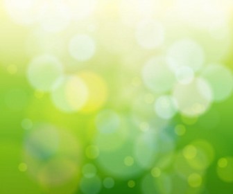 Abstract Green Bokeh Light Background Vector Graphic
