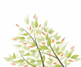 Green Leaves Vector Graphic Background