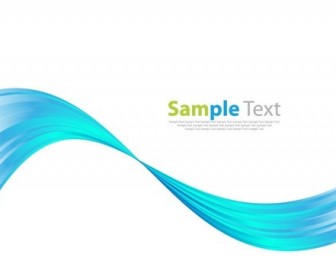 Blue Wave Abstract Art Background Vector Graphic