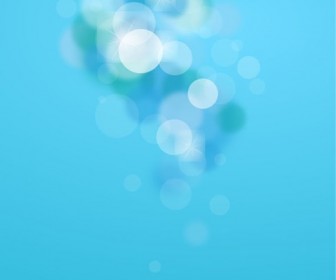 Abstract Blue Bokeh Background Vector Graphic Art