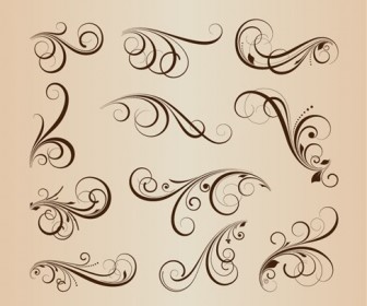 Vector Collection of Floral Design Elements