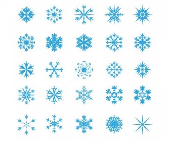 Set of Vector Snowflakes