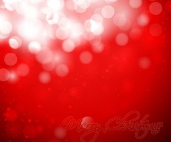 Christmas Snowflakes Red Background Vector Graphic