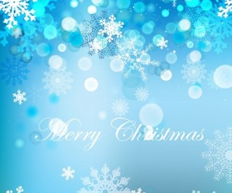 Vector Elegant Christmas Background With Beautiful Snowflakes