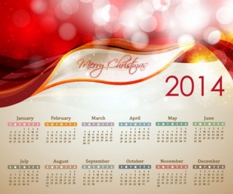 2014 New Year Calendar Illustration Vector