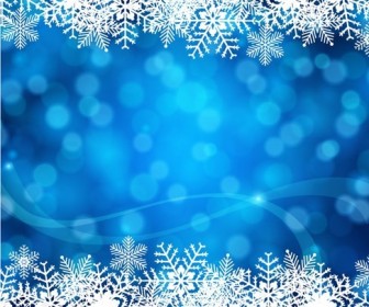 Blue Christmas Background Vector Art