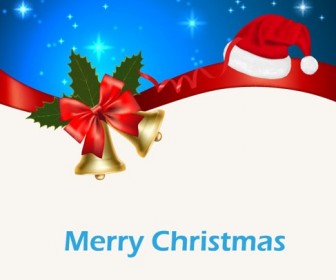 Christmas and New Year Vector Greeting Card