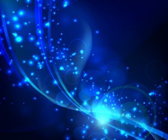 Abstract Blue Light Background Vector Graphic