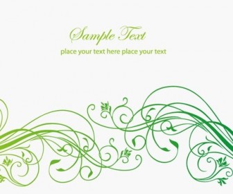 Abstract Floral Background with Place for Your Text