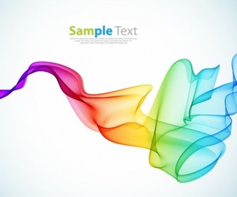 Abstract Colorful Smoke Background Vector Art