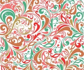 Floral Design Background Vector Illustration