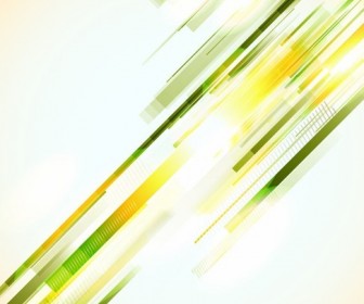 Green Lines Abstract Vector Background