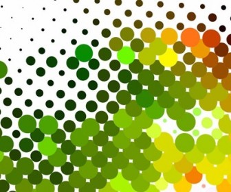 Colorful Dots Background Vector Graphic