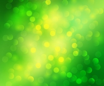 Green Bokeh Abstract Light Background Vector