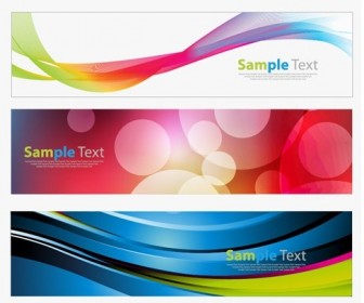 Colorful Banners Vector Graphic