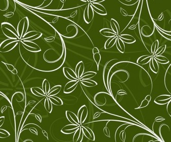 Floral Pattern Background Vector Graphic Art