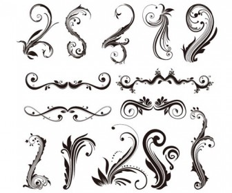 Ornament Design Elements Vector Set