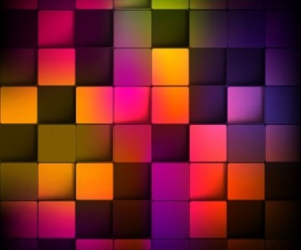 Abstract Background with Colorful Squares