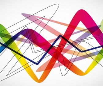 Abstract Colorful Wave Background Vector Illustration