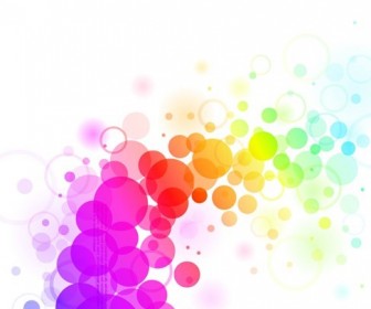 Abstract Colorful Dots Backgrond Vector Graphic