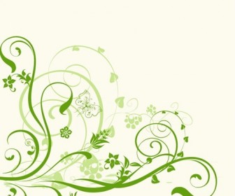 Abstract Floral Background for Design