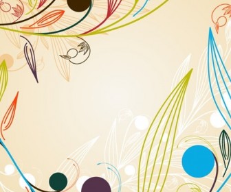 Abstract Background Floral Vector Graphic