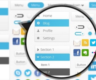 Free Minimal GUI Set