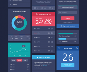 Flat Design UI Components Free